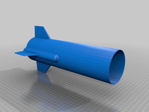 78mm rocket assembly hobby model 3d print model - Mito3D