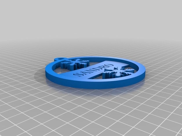 sandro ornament Medaillon Schneeflocke 2 Dekor angepasst 3D print model - Mito3D