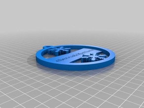 2 özelleştirilmiş özel süs madalyon tanesi benim dekor 3d print model - Mito3D