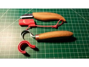 beavercraft wood carving knife sheaths tool holders boxes carve gouge knives spoon widdle 3d print model - Mito3D