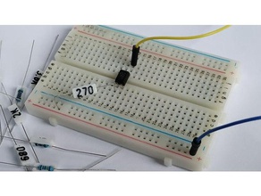 resistor label clips electronics organization organizer simple sorting storage tag value 3d print model - Mito3D