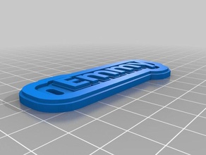 emmy de porte-clés personnalisé 3d print model - Mito3D