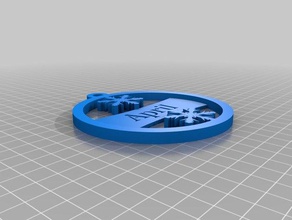 2 özelleştirilmiş özel süs madalyon tanesi benim dekor 3d print model - Mito3D
