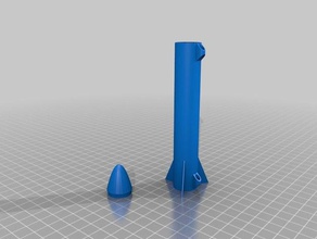 minimal rocket absolute barebones v4 vehicles 3d print model - Mito3D