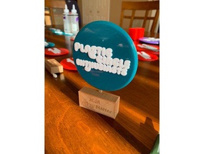 frisbee troféu esporte ao ar livre círculo de plástico tronxy a turquia mapa ultimate 3d print model - Mito3D