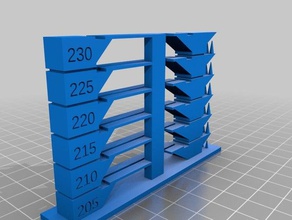 meine angepasste Temperatur-tower esun pla+ 3d drucken tests 3d print model - Mito3D