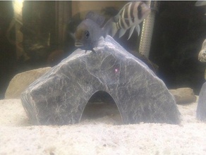 décoration d'aquarium texture de roche la grotte gros cubes les animaux compagnie aquariums cichlidés du poisson aquarium réservoir poissons pleco reptile 3d print model - Mito3D