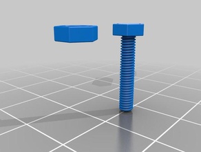 m3x15mm diy bolt bolts hobbies hobby m3 nut maker nuts screw screws 3d print model - Mito3D