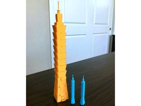 taipei 101 buildings structures modern skyscraper new city skyscrapers taipei101 taiwan tower 3d print model - Mito3D