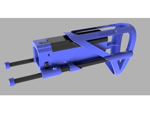 Arbeiter dominator lipo-power-Lager diy nerf nerf-blaster gun 3d print model - Mito3D
