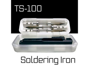 ts-100 iron box tip holder compact remix electronics soldering ts100 3d print model - Mito3D