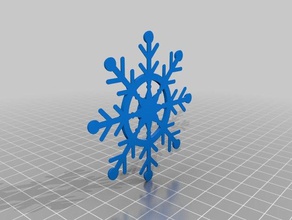 enviado leme do floco de neve decoração natal enfeite a férias marinha 3d print model - Mito3D