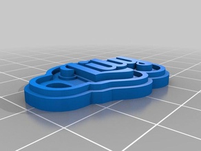 meine angepasste multiline-tag-Schlüsselanhänger Lilie Schlüsselanhänger 3d print model - Mito3D