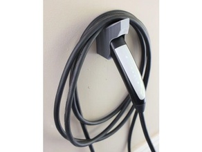tesla wall charger plug holder cable hook organization model 3 3d print model - Mito3D
