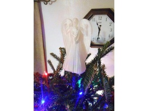 llorando ángel árbol de adorno 3d impresión 3d print model - Mito3D