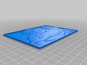 marialice lithopane 2d art personalizzato 3d print model - Mito3D