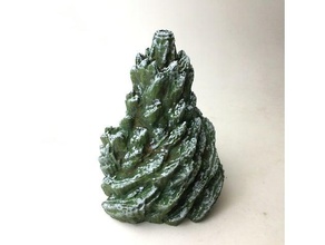 mandeltree sculptures christmas tree holiday mandelbulb 3d print model - Mito3D