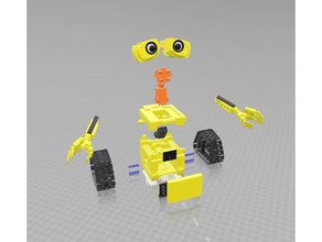 wall-e modelo robôs lego compatível 3d print model - Mito3D