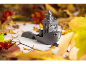 benchywitch other 3dbenchy 3d printing festive halloween decoration 3d print model - Mito3D