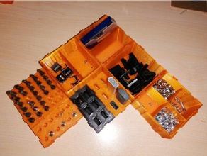 storage box tool holders boxes bitholder case screw bit small parts usb holder 3d print model - Mito3D
