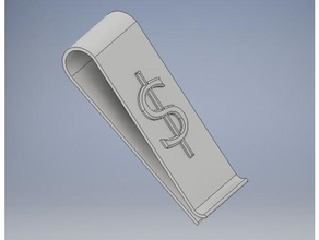 dollar clip - Organisation Geld Geld-clip Geld-Inhaber 3d print model - Mito3D