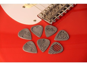 guitarpicks de la musique 3dpicks guitare électrique pic nsfw 3d print model - Mito3D