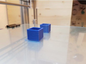 la retracción de los cubos 3d impresión pruebas calibración flujo capa velocidad viaje pared 3d print model - Mito3D