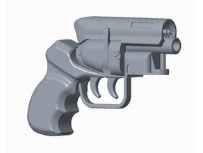blade runner blaster kalkık burunlu sahne bladerunner silah el tabanca kopya 3d print model - Mito3D