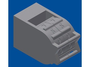 grand manuel de comptoir à deux chiffres jeux le compteur 3d print model - Mito3D