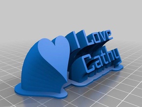 cathy office angepasst 3d print model - Mito3D