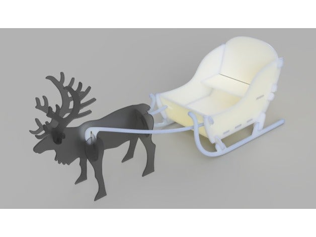 sleigh reindeer vehicles nsfw 3D print model - Mito3D