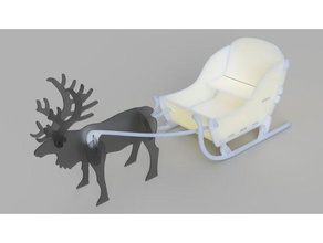 sleigh reindeer vehicles nsfw 3d print model - Mito3D