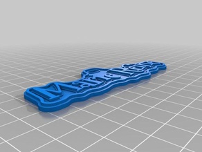 gift tag marie reine signs logos customized 3d print model - Mito3D