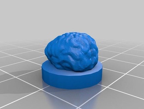 zombiedice brain base - Spielzeug Spiel Zubehör Punkte-Zähler Partitur score tracker zombie Würfel 3d print model - Mito3D