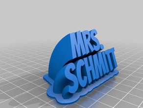 Frau schmitt office angepasst 3d print model - Mito3D