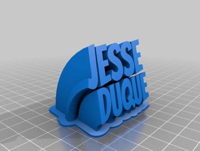jesse nameplate office customized 3d print model - Mito3D