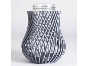 patternvase decor flower vase planter upcycle upcycling 3d print model - Mito3D