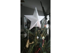 tree topper Stern Dekor Weihnachten Weihnachtsbaum Urlaub ornament 3d print model - Mito3D