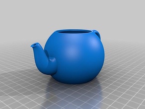 teapot kitchen dining scale model 3d print model - Mito3D