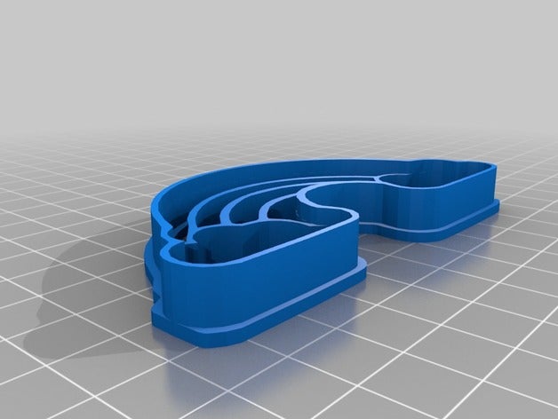 rainbow cookie cutter food drink cookiecutter 3D print model - Mito3D