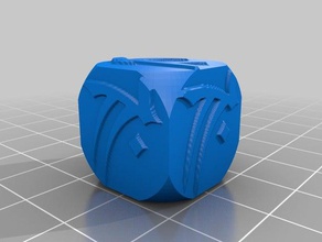 sorcerer die 2 dice customized 3d print model - Mito3D