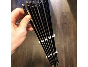 arrow holder organization archer archery equipment arrows bow recurve 3d print model - Mito3D