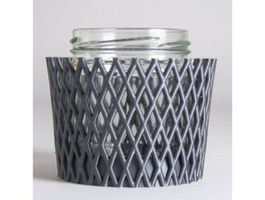 plantadeira do agregado familiar suprimentos cesta o padrão plantadores de maconha um vaso planta como reciclar 3d print model - Mito3D