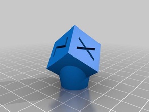 xyzcalibration cube extruder knob 3d printing ender schnitzel 3d print model - Mito3D