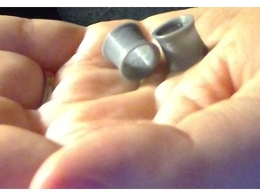 00g eyelet tunnels earrings 10mm jewelry peachieprints plugs 3d print model - Mito3D
