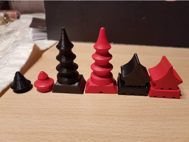 taluva deluxe bâtiments jeux 3D print model - Mito3D