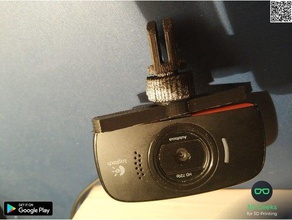 logitech c525 Drehachse montieren modulare Montage-system tools gopro mount webcam 3d print model - Mito3D
