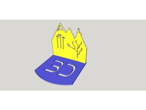 melo3d base del-logo Kunst 3d print model - Mito3D