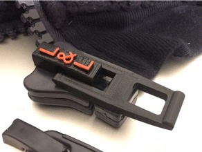 tirette lola liza zipper replacement parts 3d print model - Mito3D