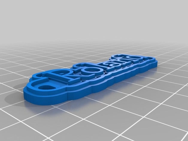 my customized keychain roland keychains 3D print model - Mito3D